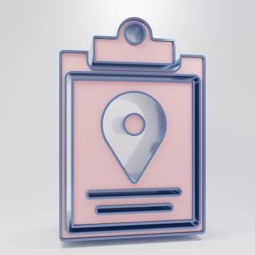 Beige Document tracking marker system icon isolated on grey background. Par.. Stock Illustration