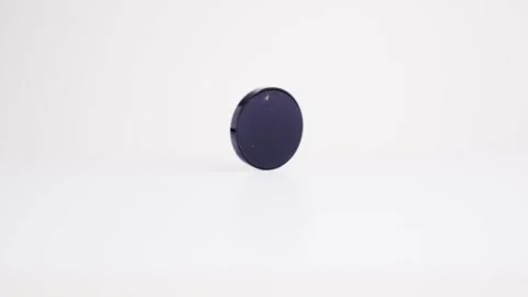 Beige eye shadows rotate on a white background Vídeo Stock 163523501