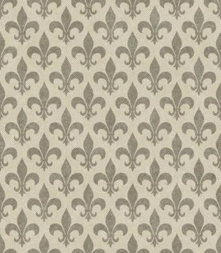 Beige fleur de lis textured fabric background Stock Illustration