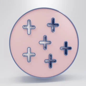 Beige Full moon icon isolated on grey background. Cloudy night sign. Sleep .. Ilustração Stock