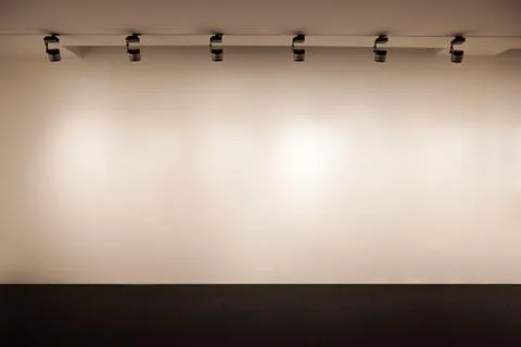 Beige gallery wall Stock Photos