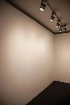 Beige gallery wall Stock Photos
