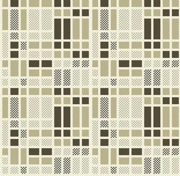 Beige geometric plaid rectangular blocks pattern Stockillustratie