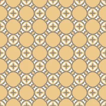 Beige gold seamless pattern. Floral ornamental monochrome  background イラスト素材
