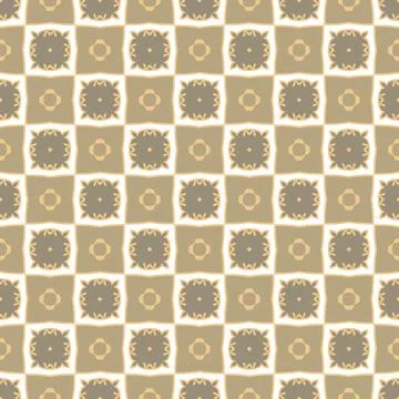 Beige gold seamless pattern. Floral ornamental monochrome  background Stockillustratie