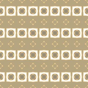 Beige gold seamless pattern. Floral ornamental monochrome  background Stockillustratie