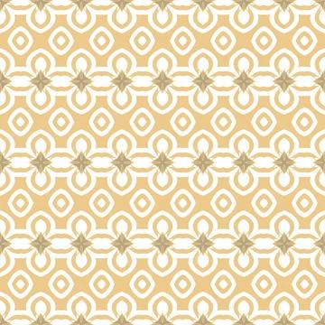 Beige gold seamless pattern. Floral ornamental monochrome  background Stock Illustration