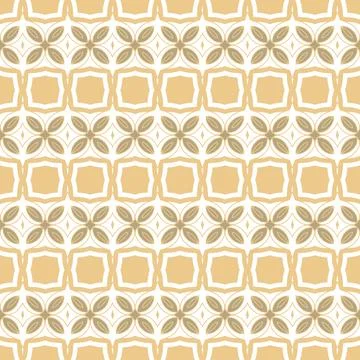 Beige gold seamless pattern. Floral ornamental monochrome  background Stock Illustration