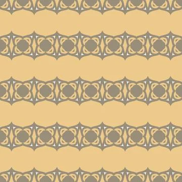 Beige gold seamless pattern. Floral ornamental monochrome  background Stockillustratie