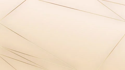 Beige gradient background with golden iridescent thread chaotically stretched Stock Footage 280698510