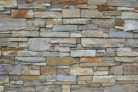 Beige gray old brick wall background grunge texture Stock Photos