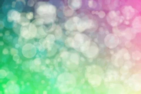 Beige to green abstract defocused background, circle shape bokeh pattern. Stock Illustration