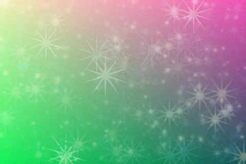 Beige to green abstract defocused background, star shape bokeh pattern. Stock Illustration