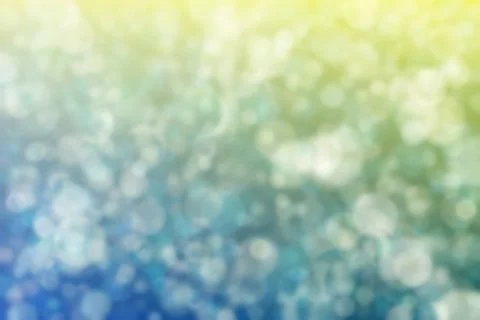 Beige to green abstract defocused background, circle shape bokeh pattern. Stock Illustration