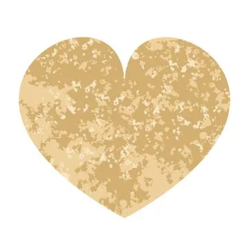 Beige heart. Stock Illustration