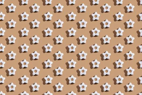 Beige holiday seamless pattern festive bakery Stock Photos
