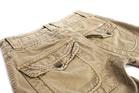 Beige jeans Stock Photos