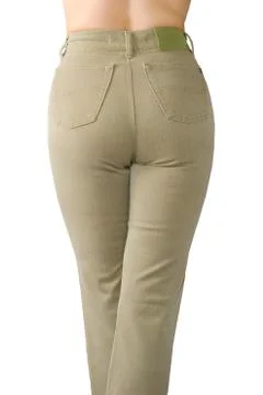 Beige jeans Stock Photos