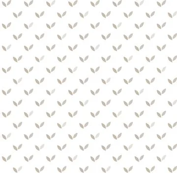 Beige leaf pattern. Brown seamless leaves bedsheet texture. Vector print イラスト素材