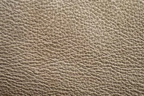 Beige leather texture, close-up Stock Photos