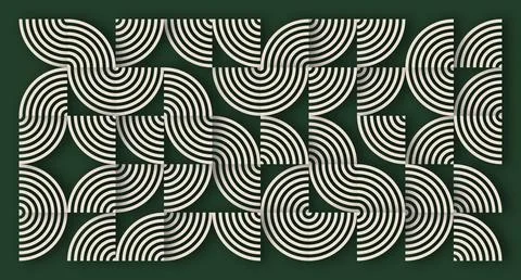 Beige Line Geometric Abstract Pattern Stock Illustration