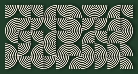 Beige Line Geometric Abstract Pattern Stock Illustration
