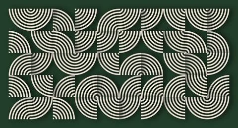 Beige Line Geometric Abstract Pattern Stock Illustration