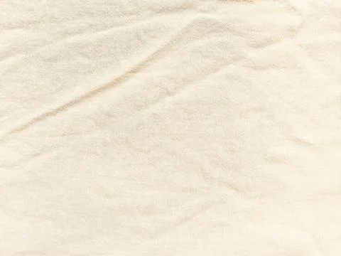 Beige linen fabric texture background with natural organic wrinkles and soft  Stock-Fotos