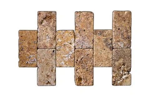 Beige marble tile seamless texture facing tiles natural stone Stock Photos