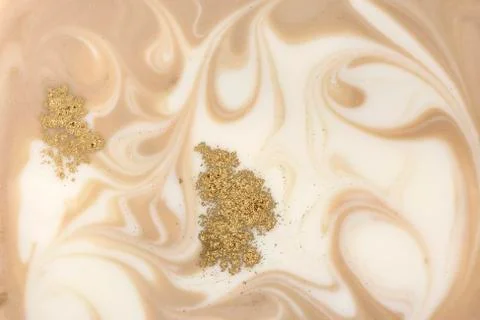 Beige marbling pattern. Golden marble liquid texture. Stock Illustration