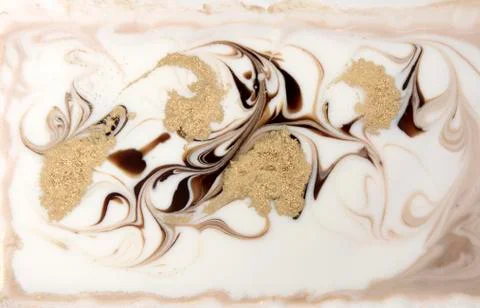 Beige marbling pattern. Golden marble liquid texture. Stock Illustration