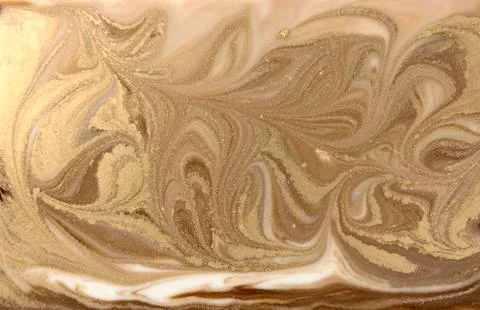 Beige marbling pattern. Golden marble liquid texture. Stock Illustration