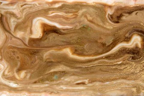 Beige marbling pattern. Marble liquid texture. Illustrazione stock