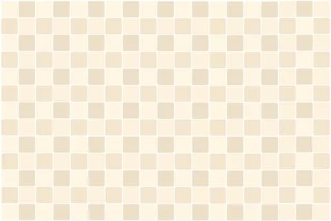 Beige Mosaic Tile Pattern for Bathroom and Kitchen Floors. Stock Illustration