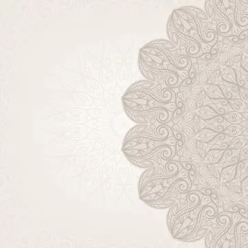 Beige ornamental background 库存插图