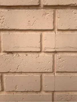 Beige painted brick wall texture abstract background Stock Photos