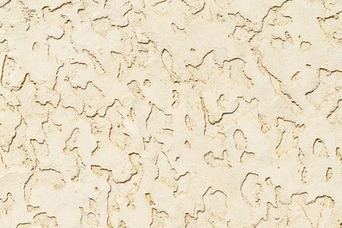 Beige plastered wall texture. Seamless surface and abstract solid background Foto stock