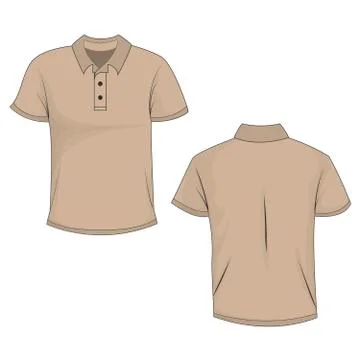 Beige polo Stock Illustration