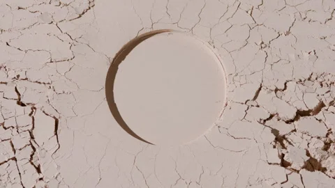 Beige powder surface for foundation commercial Stock Footage 341664058