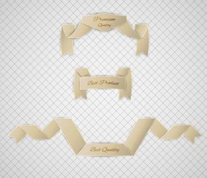 Beige quality label Stock-Illustration