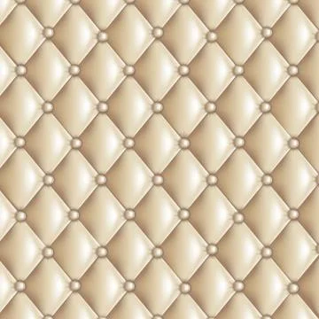 Beige quilted texture Stock Illustration