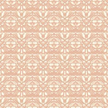 Beige retro flowers 库存插图