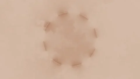 Beige round frame with smoke Stock Footage 302444736