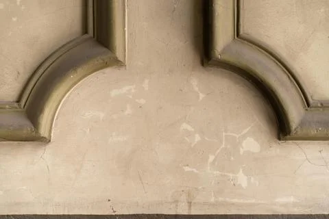 Beige rustic background with crown molding Stock Photos
