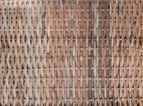 Beige rustic wicker texture background Stock Photos