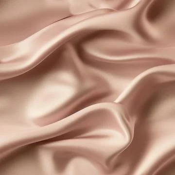 Beige Satin Waves: Seamless Texture with Elegant Folds and Waves Stock-Fotos
