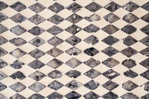 Beige seamless background with a pattern of many diamonds.Abstract art classic Stock Photos