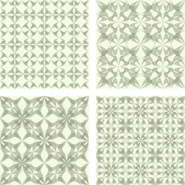 Beige seamless pattern background set イラスト素材