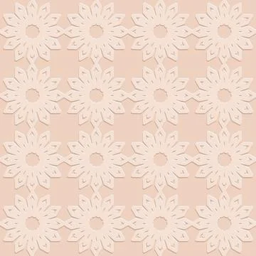 Beige seamless pattern for design and decoration, vector illustration Illustrazione stock