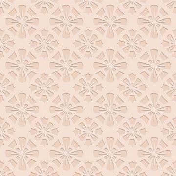 Beige seamless pattern, monochrome arabesque ornate arabic background for des Stock Illustration